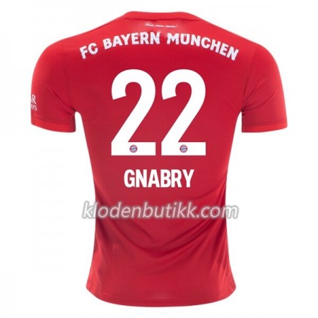 FC Bayern München Serge Gnabry 22 Hjemme Fotballdrakt 2019-2020 Kortermet